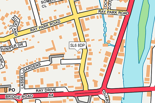 SL6 8DP map - OS OpenMap – Local (Ordnance Survey)