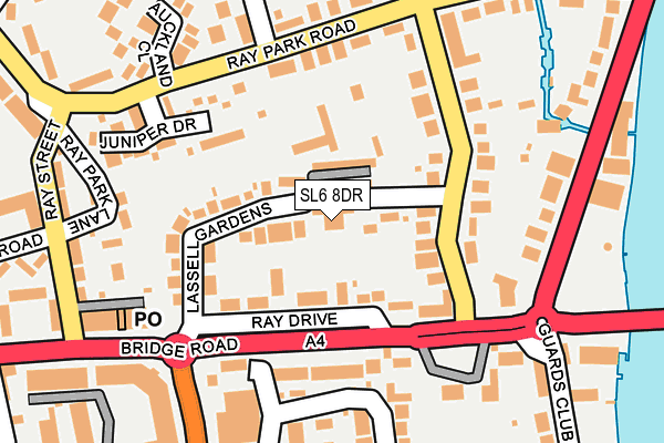 SL6 8DR map - OS OpenMap – Local (Ordnance Survey)