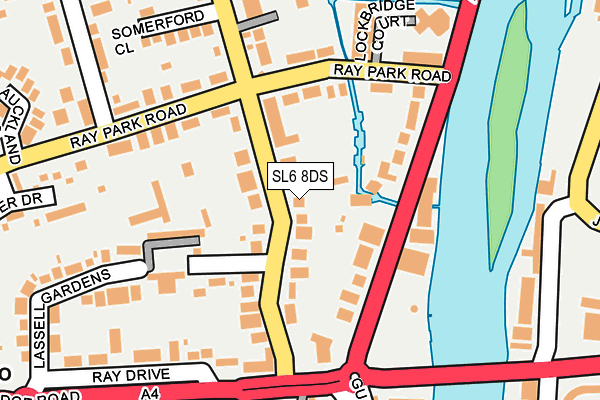 SL6 8DS map - OS OpenMap – Local (Ordnance Survey)