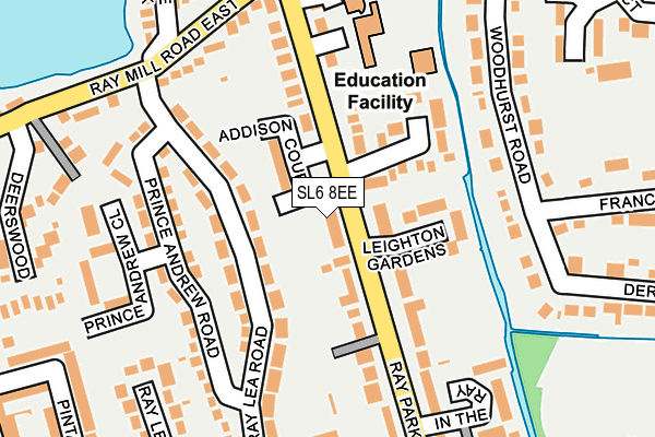 SL6 8EE map - OS OpenMap – Local (Ordnance Survey)