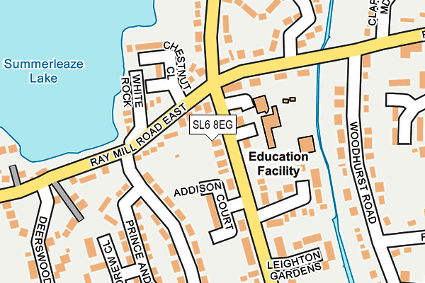 SL6 8EG map - OS OpenMap – Local (Ordnance Survey)