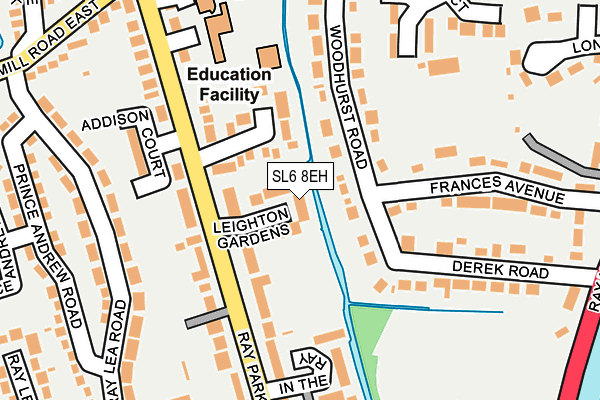 SL6 8EH map - OS OpenMap – Local (Ordnance Survey)