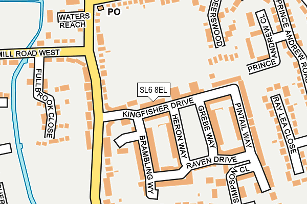 SL6 8EL map - OS OpenMap – Local (Ordnance Survey)