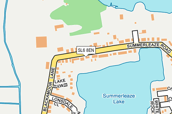 SL6 8EN map - OS OpenMap – Local (Ordnance Survey)