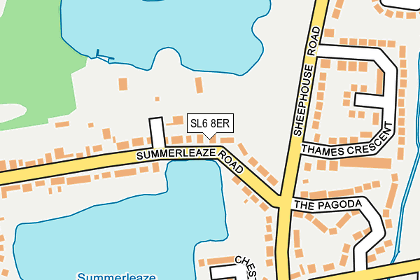 SL6 8ER map - OS OpenMap – Local (Ordnance Survey)