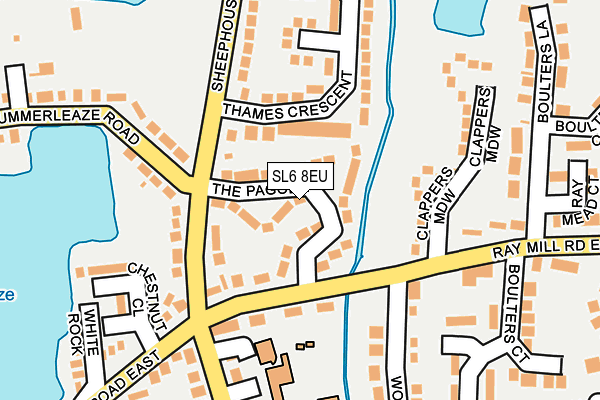 SL6 8EU map - OS OpenMap – Local (Ordnance Survey)