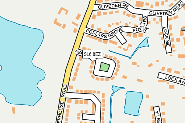 SL6 8EZ map - OS OpenMap – Local (Ordnance Survey)