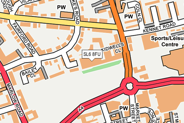 SL6 8FU map - OS OpenMap – Local (Ordnance Survey)