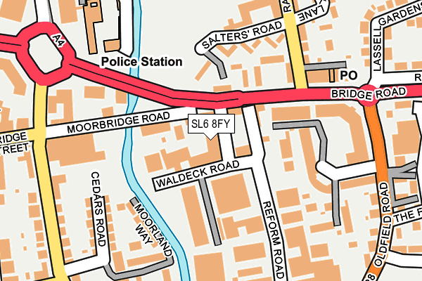 SL6 8FY map - OS OpenMap – Local (Ordnance Survey)