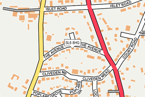 SL6 8HG map - OS OpenMap – Local (Ordnance Survey)