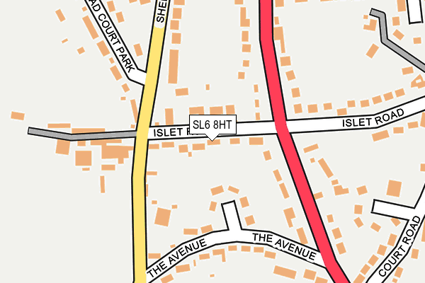 SL6 8HT map - OS OpenMap – Local (Ordnance Survey)