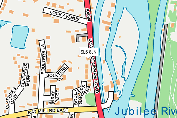 SL6 8JN map - OS OpenMap – Local (Ordnance Survey)