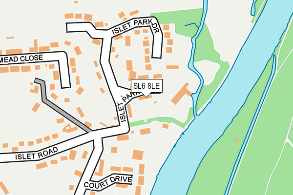 SL6 8LE map - OS OpenMap – Local (Ordnance Survey)