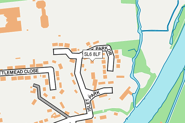 SL6 8LF map - OS OpenMap – Local (Ordnance Survey)