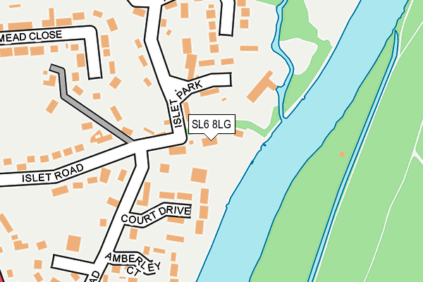 SL6 8LG map - OS OpenMap – Local (Ordnance Survey)