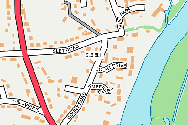 SL6 8LH map - OS OpenMap – Local (Ordnance Survey)