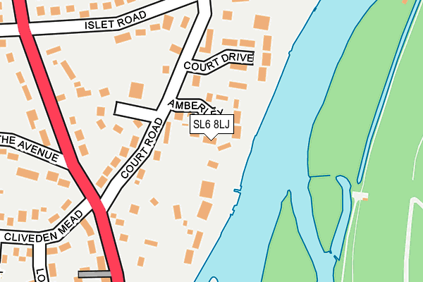 SL6 8LJ map - OS OpenMap – Local (Ordnance Survey)