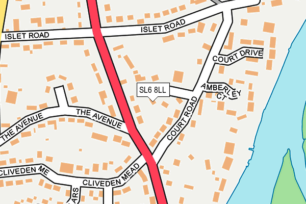 SL6 8LL map - OS OpenMap – Local (Ordnance Survey)