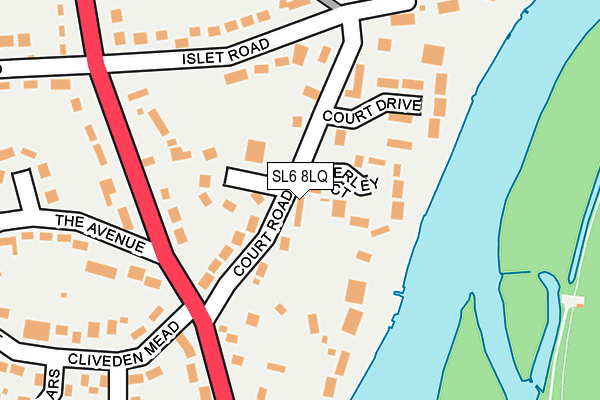 SL6 8LQ map - OS OpenMap – Local (Ordnance Survey)