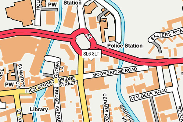 SL6 8LT map - OS OpenMap – Local (Ordnance Survey)