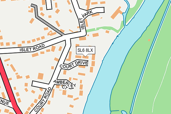 SL6 8LX map - OS OpenMap – Local (Ordnance Survey)