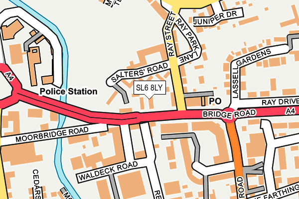 SL6 8LY map - OS OpenMap – Local (Ordnance Survey)