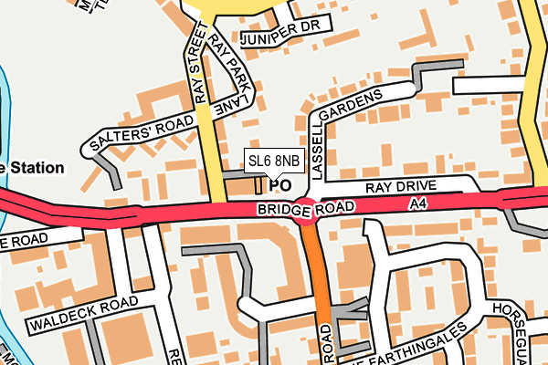 SL6 8NB map - OS OpenMap – Local (Ordnance Survey)