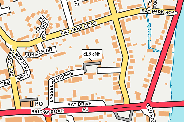 SL6 8NF map - OS OpenMap – Local (Ordnance Survey)