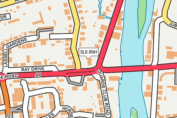 SL6 8NH map - OS OpenMap – Local (Ordnance Survey)
