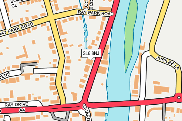 SL6 8NJ map - OS OpenMap – Local (Ordnance Survey)