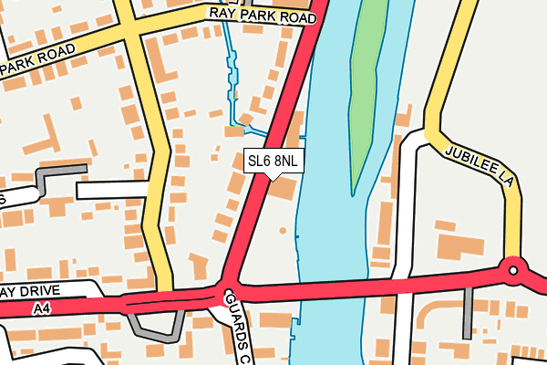 SL6 8NL map - OS OpenMap – Local (Ordnance Survey)