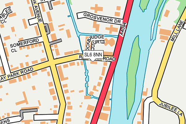 SL6 8NN map - OS OpenMap – Local (Ordnance Survey)