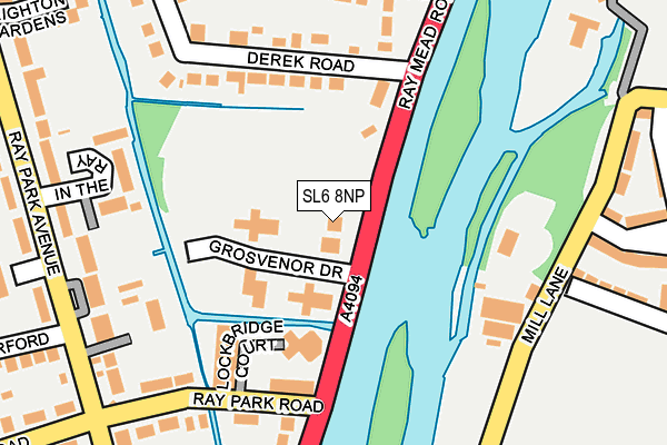 SL6 8NP map - OS OpenMap – Local (Ordnance Survey)