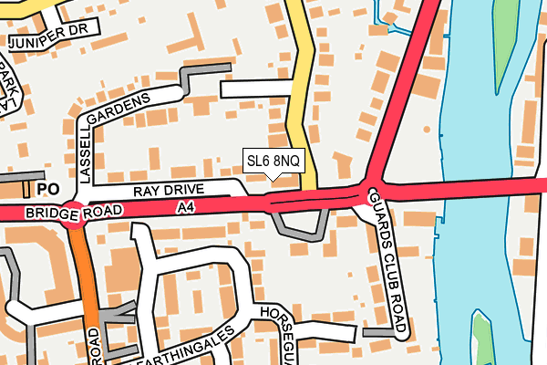SL6 8NQ map - OS OpenMap – Local (Ordnance Survey)