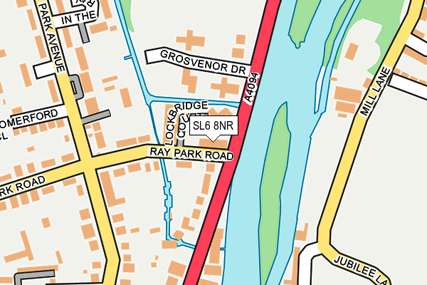 SL6 8NR map - OS OpenMap – Local (Ordnance Survey)