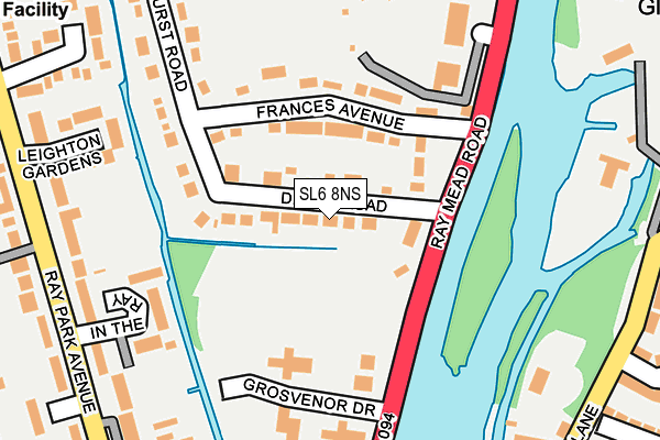 SL6 8NS map - OS OpenMap – Local (Ordnance Survey)
