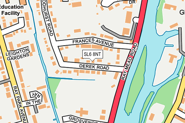 SL6 8NT map - OS OpenMap – Local (Ordnance Survey)