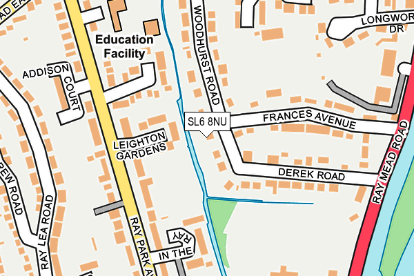 SL6 8NU map - OS OpenMap – Local (Ordnance Survey)