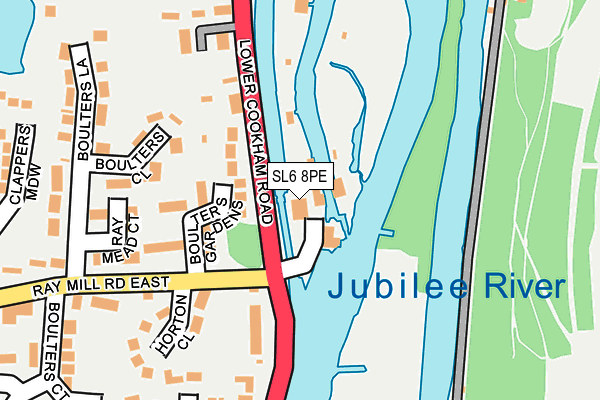 SL6 8PE map - OS OpenMap – Local (Ordnance Survey)