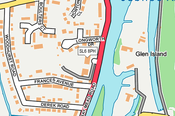 SL6 8PH map - OS OpenMap – Local (Ordnance Survey)