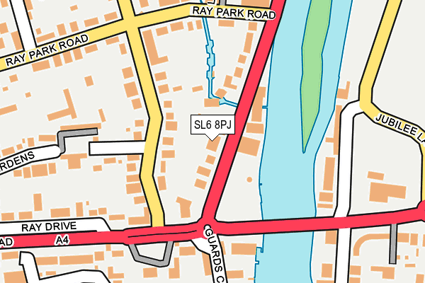 SL6 8PJ map - OS OpenMap – Local (Ordnance Survey)