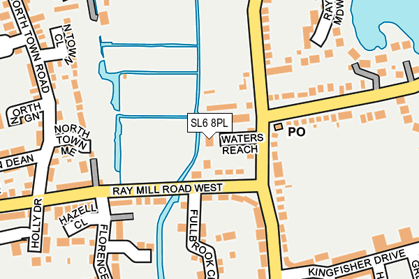 SL6 8PL map - OS OpenMap – Local (Ordnance Survey)