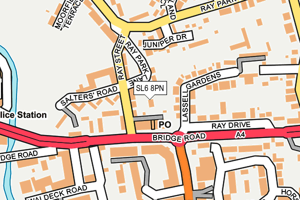 SL6 8PN map - OS OpenMap – Local (Ordnance Survey)