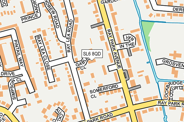 SL6 8QD map - OS OpenMap – Local (Ordnance Survey)