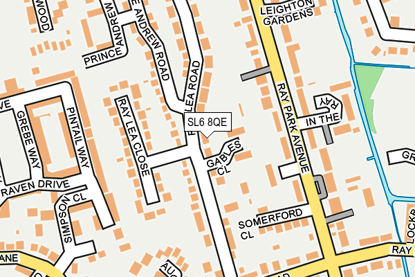 SL6 8QE map - OS OpenMap – Local (Ordnance Survey)