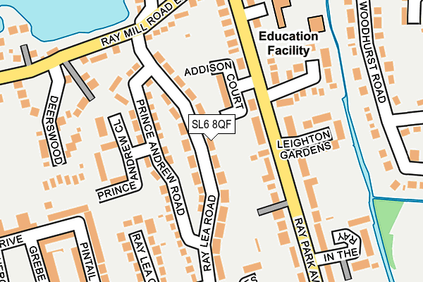 SL6 8QF map - OS OpenMap – Local (Ordnance Survey)