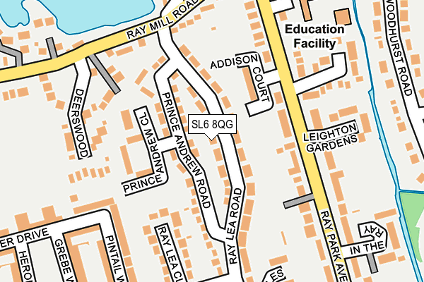 SL6 8QG map - OS OpenMap – Local (Ordnance Survey)