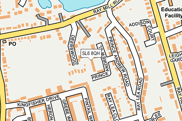 SL6 8QH map - OS OpenMap – Local (Ordnance Survey)