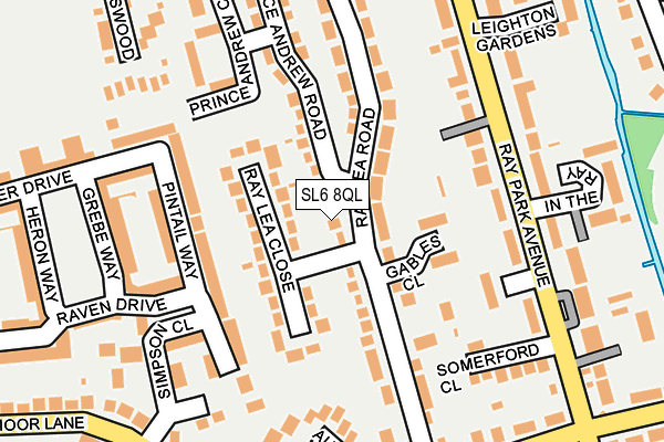 SL6 8QL map - OS OpenMap – Local (Ordnance Survey)