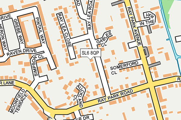 SL6 8QP map - OS OpenMap – Local (Ordnance Survey)